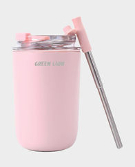 Green Lion Vacuum Travel Mug | 280ml Stainless Steel | Leak-Proof in Qatar