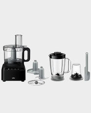 Braun PurEase Food Processor | 800W | 2 Speeds + Pulse | 1.2L Blender | 2.1L Bowl | FP3132 - Black