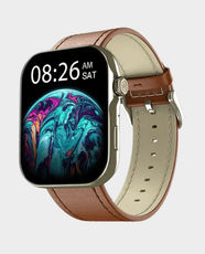 Noise ColorFit Ultra 3 Smart Watch with 1.96 inch AMOLED Display | 300mAh | IP68 Water Resistance | Bluetooth 5.3 | Leather Strap - Classic Tan Brown