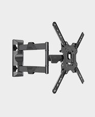 North Bayou P4 Elegant Full-Motion TV Wall Mount | 32-55 Inch | Tilt | VESA 400x400 | Max Load 27.2kg | P4 - Black