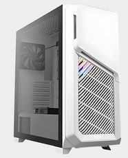 Antec DP502 Flux Mid-Tower Gaming Case | ATX, Micro-ATX, ITX | 5 × 120mm Fans Pre-installed | Tempered glass Panel - White