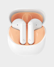HAVIT TW931 Wireless Earphones with Charging Case | Advance Smart Touch Control | Master-slave Switch | Bluetooth 5.4 - White & Orange