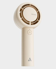 Aecooly Halo PB-01 Portable Handheld Fan | 2900 - 6000 RPM | 3000mAh Battery | Dual Air Channel For Gentle And Strong Flow | ABS Plastic Body - Beige