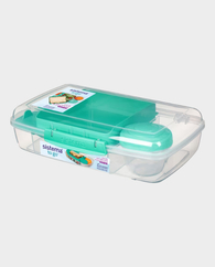 Sistema Yogurt Pot with Bento To Go Lunch Box SM21671 - Mint Teal in Qatar