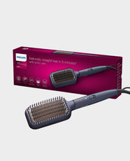 Philips 5000 Heated Straightening Brush | 3 Temperature Settings | 150°C - 200°C | Ready to Use in 50 Seconds | BHH885/03