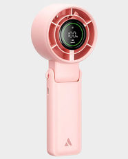 Aecooly Halo PB-02A Portable Handheld Fan | 2900 - 6000 RPM | 5000mAh Rechargeable Battery | Turbo Airflow up to 23 ft/s | Durable ABS Plastic Body - Pink