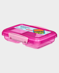 Sistema Small Split Lunch Box SM41518 - Pink in Qatar