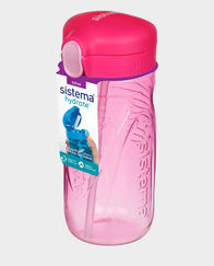 Sistema Tritan Quick Flip 520ML Water Bottle - Pink in Qatar