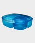 Buy Sistema Triple Split 2L Lunch Box with Yogurt Pot SM40920 - Blue in ...