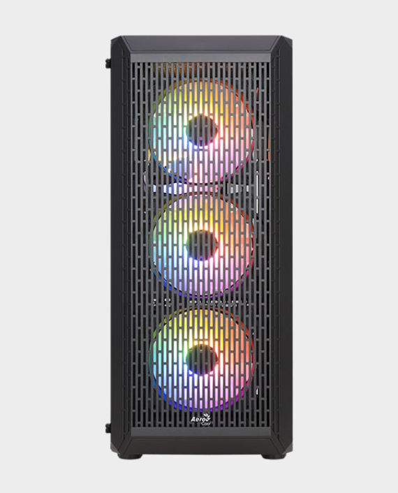 Buy AeroCool Beam Mid Tower Gaming PC Case | RGB Fans | Tempered Glass ...