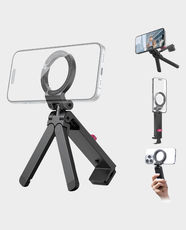 Ulanzi MA88 Phone Holder Mount | MagSafe & Non-MagSafe Compatible | 360° Rotation | 270° Tilt | Adjustable Tension | Multi-Mode Use: Selfie, Tripod, Desk Clamp, Top-Handle - Black
