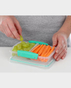 Buy Sistema Small Split To Go Snack Box SM21518 - Clear and Minty Teal ...