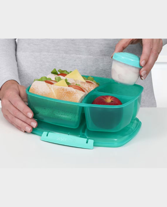 Buy Sistema 2L Triple Split Lunch & Yogurt Box SM40920 - Mint Green in ...