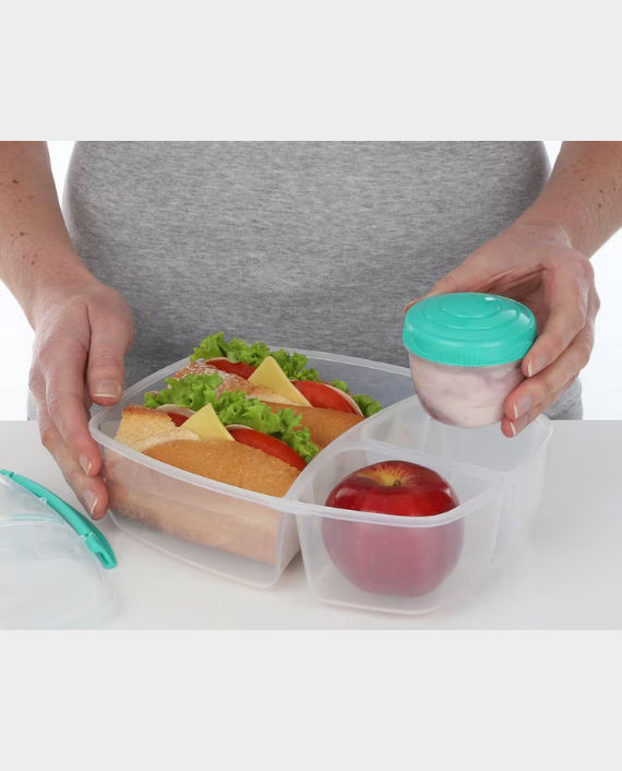 Buy Sistema 2L Triple Split To Go Lunch Box SM20920 - Mint Teal in ...