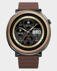 HiFuture Aurora Smart Watch with 1.43-inch AMOLED | 10 Days Battery Life | IP68 | 170+ Sports Modes - Brown