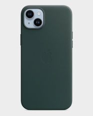 Apple Leather Case for iPhone 14 - Forest Green in Qatar