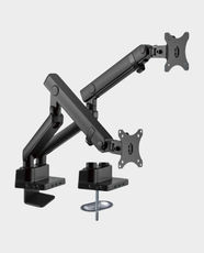 Epic Gamers Stealth Duel Monitor Arm with Docking Station | Steel, Aluminum & Plastic | Up to 32 inch Monitor | Up to 8Kg - Black