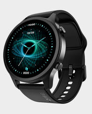 Noise NoiseFit Halo Smartwatch with 1.43 inch AMOLED Display | 7 Days Battery Life | IP68 Water and Dust Resistance | Silicone Strap - Jet Black