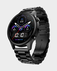 Noise NoiseFit Halo Plus Smart Watch with 1.46 inch AMOLED Display | 7 Days Battery Life | IP68 Water and Dust Resistance | Stainless Steel Metallic Strap - Elite Black
