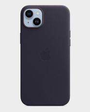 Apple Leather Case for iPhone 14 Plus MPPC3 - Ink in Qatar