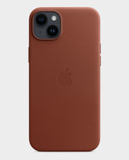 Apple Leather Case for iPhone 14 Plus - Umber in Qatar