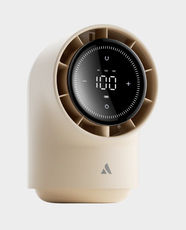 Aecooly Chic Desk Fan | 2200 RPM | 8W | Display With Touch Control | 8000mAh | Bedroom, Bedside, Office, Travel - Beige