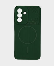 Hard Silicone Line MagSafe Case for Samsung Galaxy A37 - Green