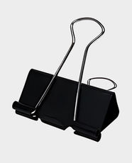 PANDA Binder Clips 19mm (0.75″) | Metal Construction | Black Coating | Durable & Strong Grip | 120 Pcs (10 Boxes of 12)