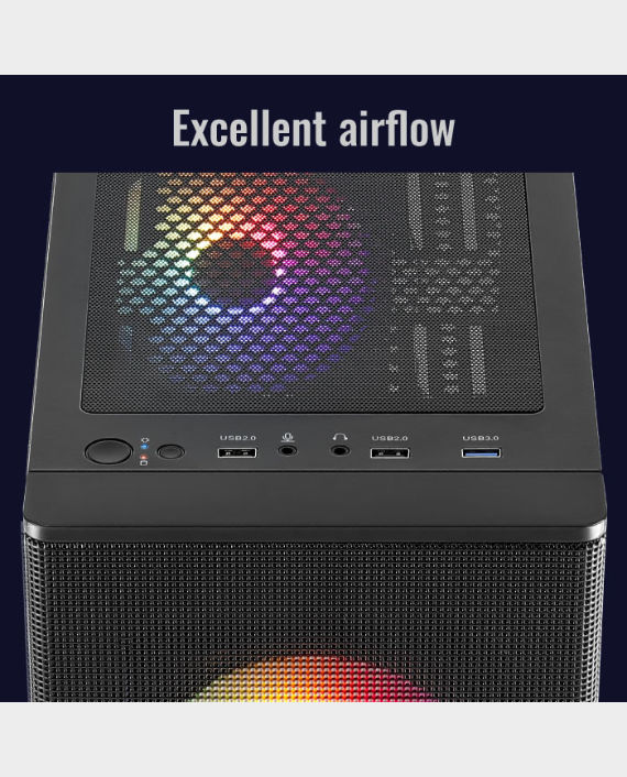Buy AeroCool Designer Mid Tower Gaming PC Case | ARGB Fans | 360mm ...