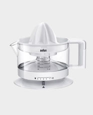 Braun CitrusQuick 1 Plastic Citrus Press Juicer | 20 Watt | 400ml Capacity | 2 Way Rotation | CJ3000 - White