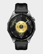 HUAWEI Watch GT 6 46mm With 1.47 Inch AMOLED Display | 21 Day Battery Life | 5 ATM Water-Resistant | Black Fluoroelastomer Strap - Black