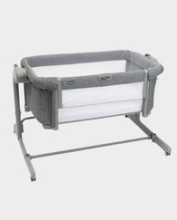 Chicco Next2Me Magic Evo Crib | Co-Sleeping, Rocking Mode, Adjustable Heights – Dark Grey in Qatar