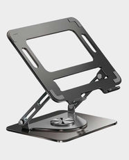 Green Lion 360 Rotatable Laptop Stand | Ergonomic Design | Durable Carbon Steel + Non-Slip Pads | GN360LAPSDBK - Black