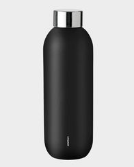 Stelton Keep Cool Vacuum Insulated Stainless Steel Bottle | 600ml - Black in Qatar