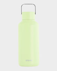 EQUA Lightweight Timeless Matcha Stainless Steel Bottle | 600ml | Durable and Convenient Handle | 100% Leakproof & Fully Covered Lid | Non-Slip Bottom Silicon - Light Green