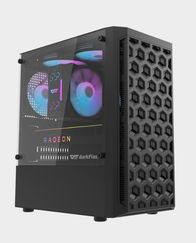 DarkFlash DK300M Tempered Glass Computer Case - Black in Qatar