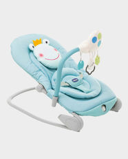 Chicco Balloon Baby Bouncer | Suitable from Birth to 18 kg | Adjustable Backrest | Integrated Swing - Froggy