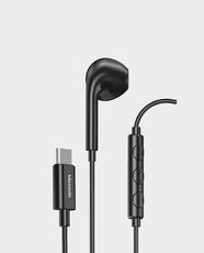 Moxedo Wired Mono Stereo Type-C Earphone | Built-in Microphone | 1.2 m Cable Length | 14.2 mm Driver Diameter | Wide Compatibility | Ergonomic Comfort-fit | Crystal Clear Calls | Dynamic Stereo Sound - Black