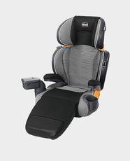 Chicco KidFit Zip Air Plus Booster Car Seat | 2-in-1 Belt-Positioning | DuoGuard Protection | For 18 - 50 Kg | 10 Position Headrest | Zip-Off Cushions | 3D AirMesh Fabric | Latch Installation - Quantum