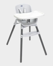 Chicco Zest Highchair | Sturdy Stool For Children Upto 40 Kg | Compact Folding | Wipeable And Easy To Clean - Moon Grey