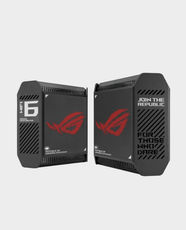 ASUS ROG Rapture GT6 AX1000 Tri-Band Wi-Fi 6 Gaming Router | 9x Internal Antenna | Gigabit | 5 Ports(1x WAN, 3x LAN, 1USB) - Black