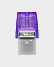 Kingston DataTraveler microDuo 3C 64GB Flash Drive | USB Type C & Type A Connector | USB 3.2 Gen 1 | Up To 200MB/s Read Speed | DTDUO3CG3/64GB