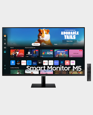 Buy Samsung 27Inch M5 Smart Monitor FHD, Smart TV In Qatar