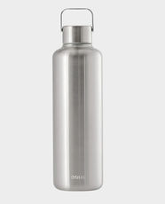 EQUA Lightweight Timeless Stainless Steel Bottle | 1000 ml | Durable and Convenient Handle | 100% Leakproof & Fully Covered Lid | Non-Slip Bottom Silicon - Steel