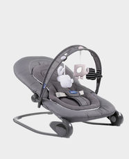 Chicco Hoopla Bouncer | Suitable from Birth to 18 kg | Game Bar with Slideline System | Reclining Seat - Blossom