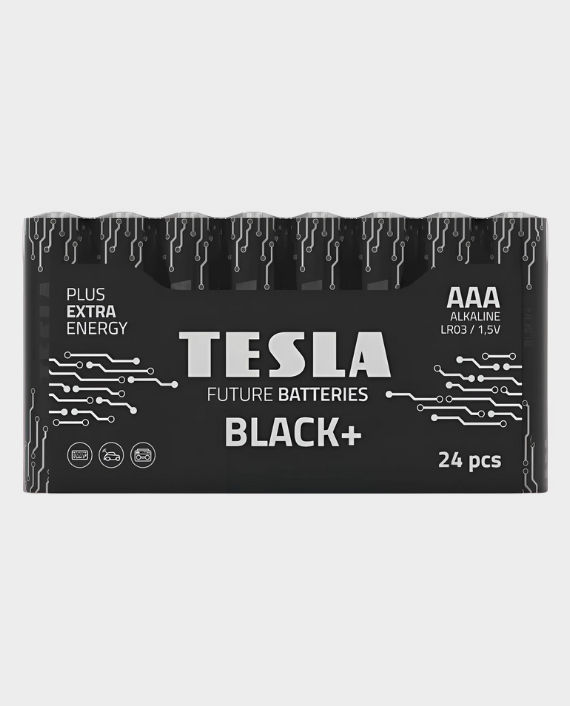Tesla Black+ AA Alkaline Batterie – Langlebig, Auslaufsicher, 10 Jahre Haltbarkeit, Für Fernbedienungen & Spielzeug