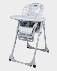 Chicco Polly 2 Easy Baby Highchair | 7 Height Levels, Compact Fold, 4 Wheels – Giraffe in Qatar