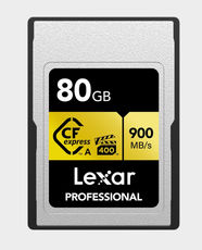 Lexar Professional CFexpress 80GB Type A Gold Series Memory Card | Up to 900 MB/s Read | VPG400 | Temperature-Proof | Shock-Resistant - LCAGOLD080G-RNENG