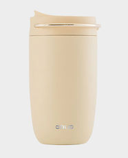 EQUA Cup | 300 ml Stainless Steel | BPA-free Materials | Non-slip Bottom Silicon | 100% Leak Proof - Butter