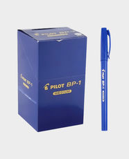 Pilot BP-1 BallPoint Pen Medium | Pack of 50 Pcs | BP1-MS50-L-INE - Blue